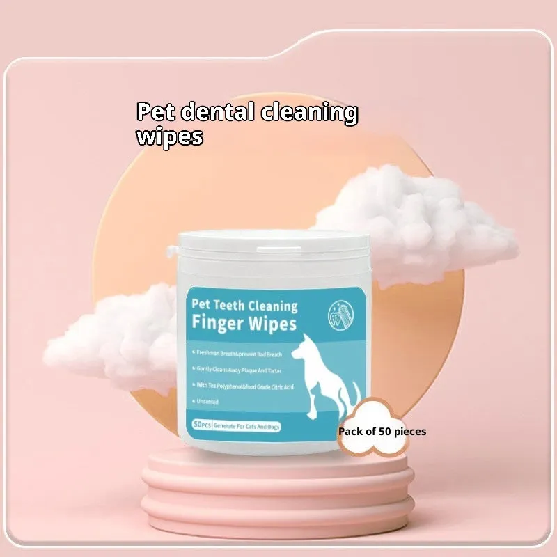 Pet finger wipes dental and ear cleaning kit thickened finger cots for dogs and cats