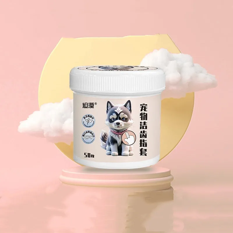 Pet finger wipes dental and ear cleaning kit thickened finger cots for dogs and cats