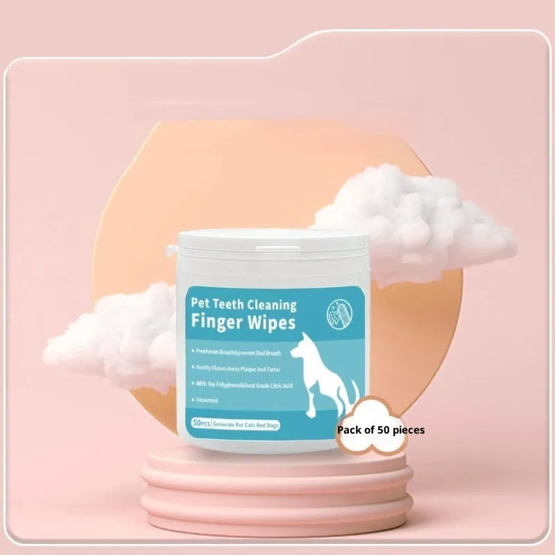 Pet finger wipes dental and ear cleaning kit thickened finger cots for dogs and cats