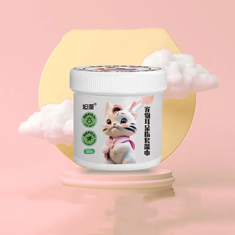 Pet finger wipes dental and ear cleaning kit thickened finger cots for dogs and cats