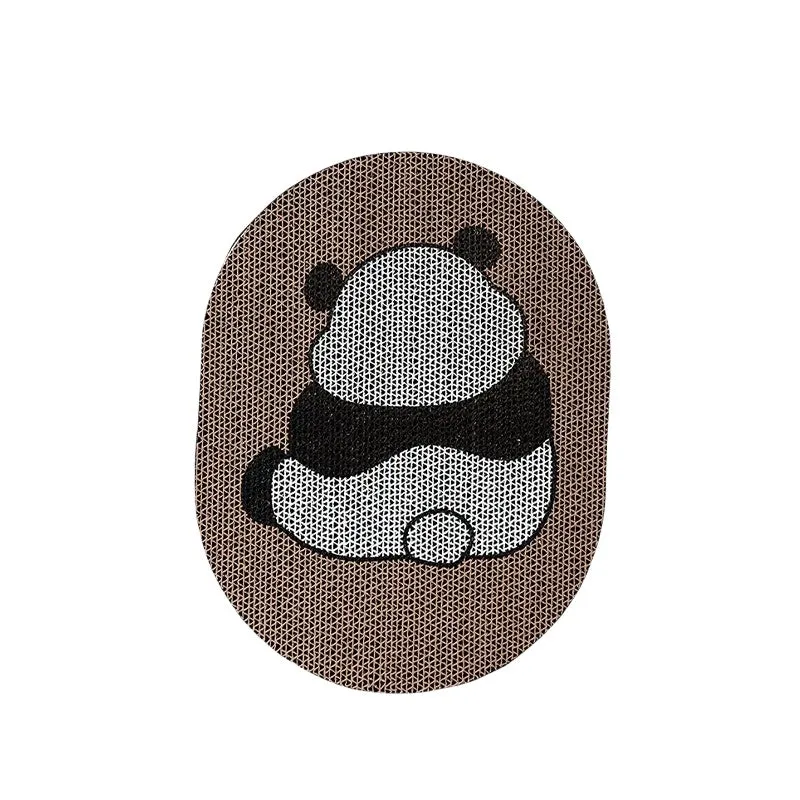 Blue Clouds cartoon cat scratching board made of natural sisal with sticky wall backing for furniture protection