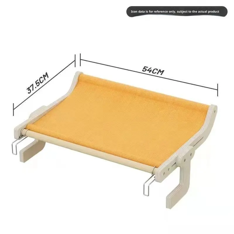 Extra large cat hanging bed with solid wood multi-layer board frame in simple style, available in blue