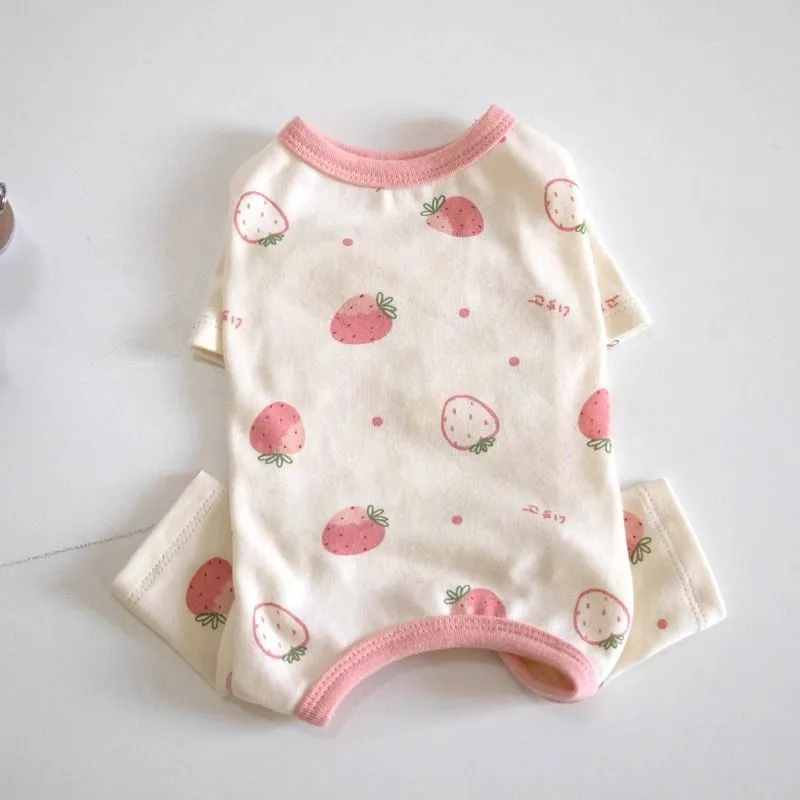 Four-legged rubber cat pyjamas with smiling face pattern, sizes XS to 2XL