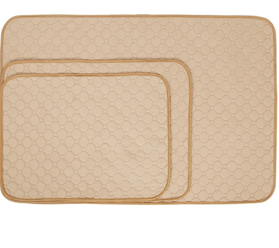 Reusable dog urine pad with non-slip TPU bottom, gray, in L size 100x67x4.5cm