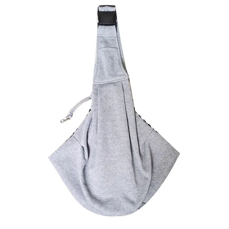 Soft polyester pet carrier bag with adjustable shoulder strap for small dogs under 7.5kg, shown in khaki colour.