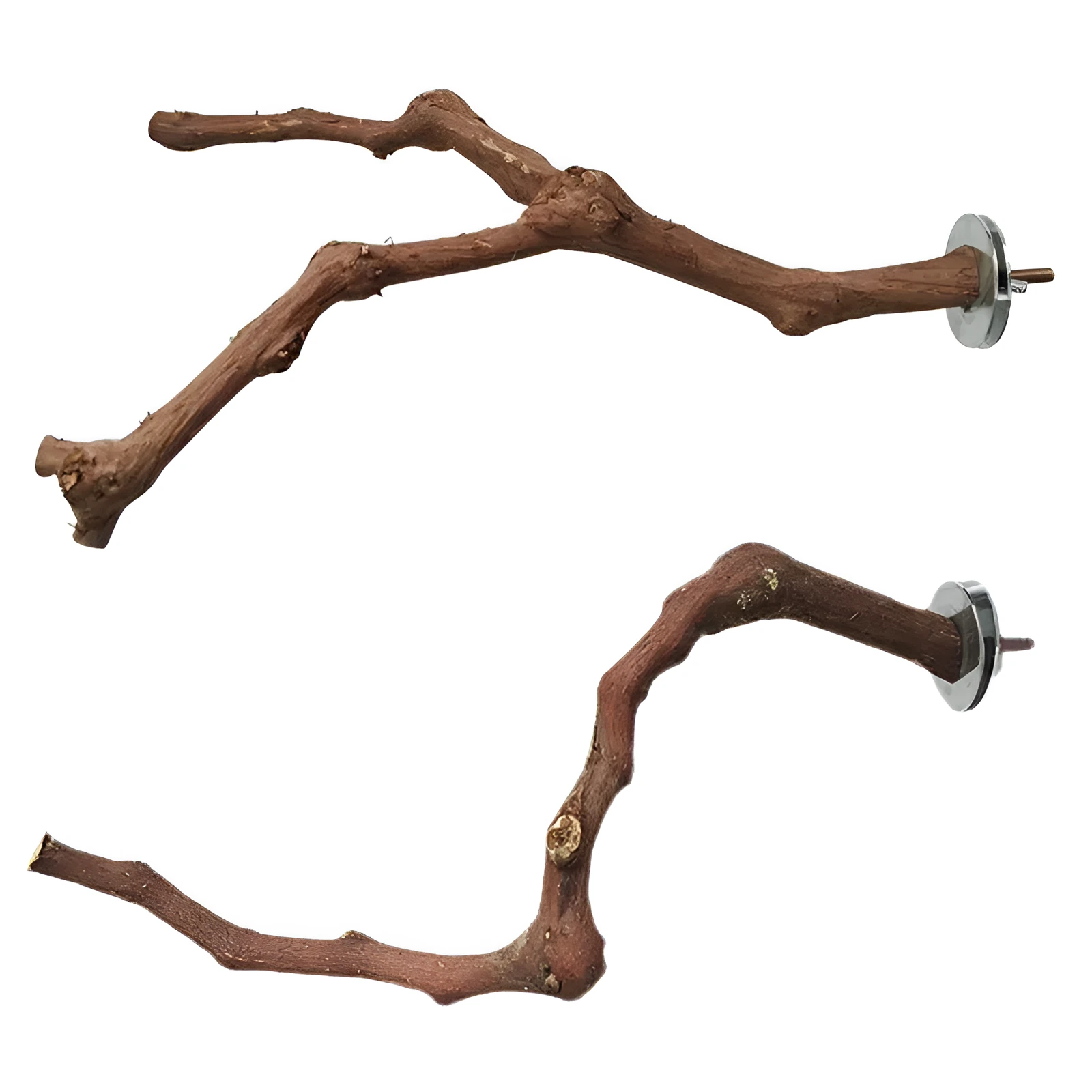 Natural grape wood bird stand pole for parrot cage, unique vine perch