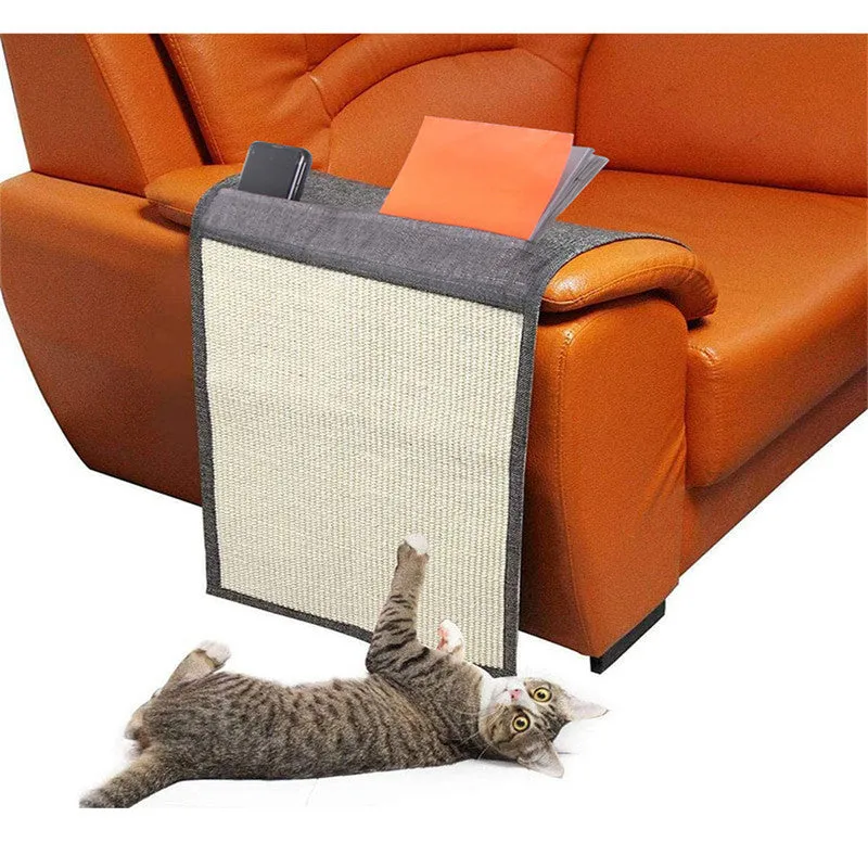 Pet cat scratch deterrent tape made from sisal material measuring 110x29cm, pack of 80 strips