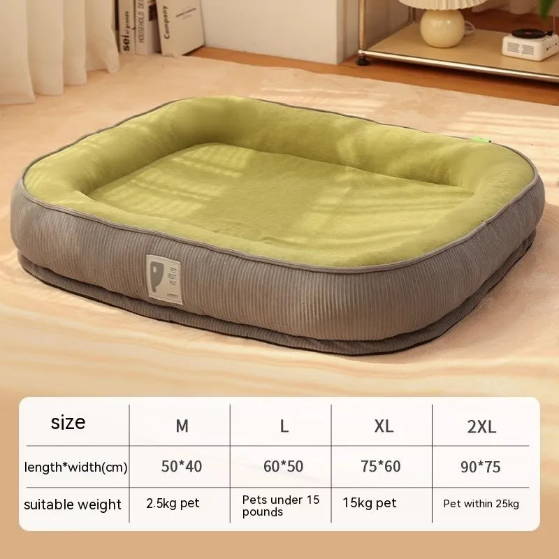 Home winter warm plush dog bed in light grey with deep nest shape and raised rim