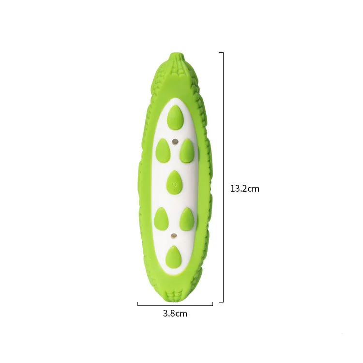 Green and purple simulation dog chew toys for large dogs and teething puppies