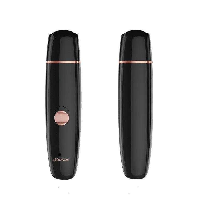 Black cat pet nail clipper ABS rechargeable electric grinder with USB cable