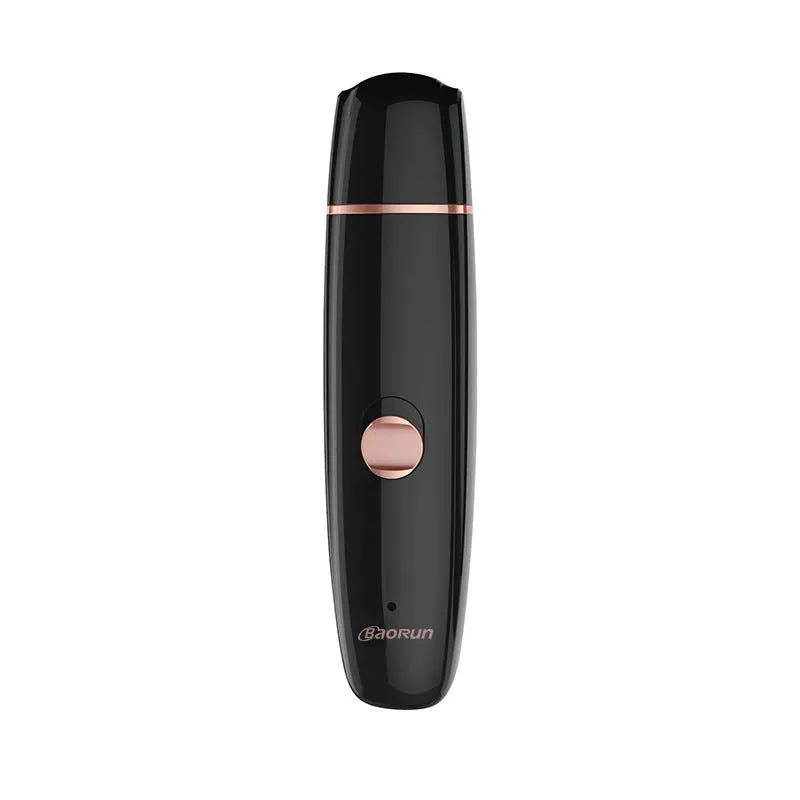 Black cat pet nail clipper ABS rechargeable electric grinder with USB cable