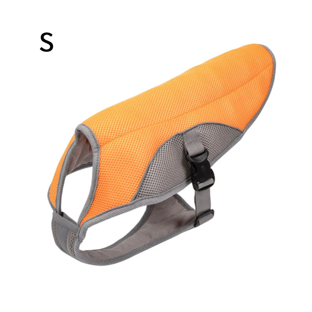 Summer dog cooling vest in Blue with cool-sensing fabric, breathable mesh and cotton filling
