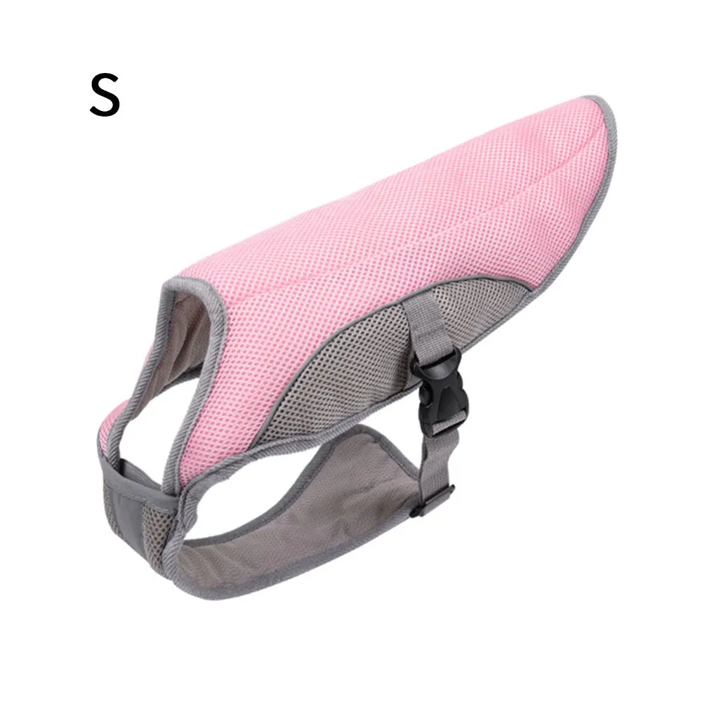 Summer dog cooling vest in Blue with cool-sensing fabric, breathable mesh and cotton filling