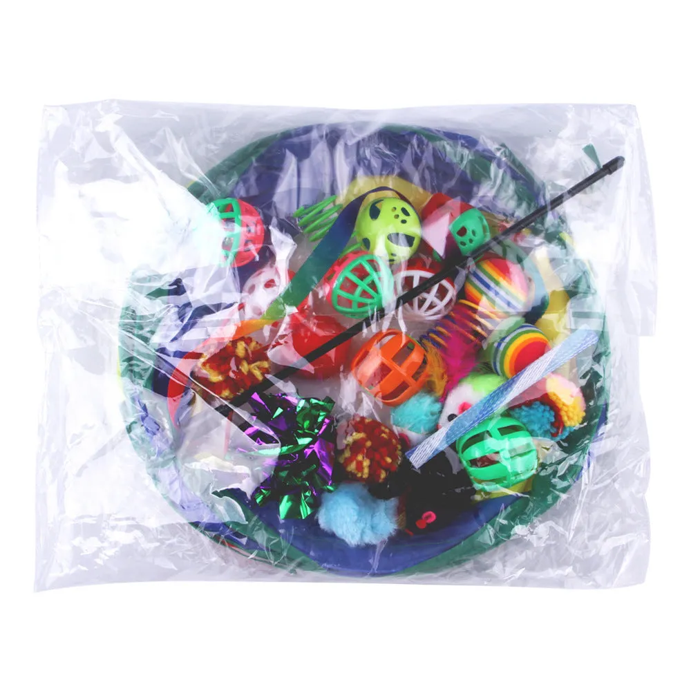 Plastic cat tunnel toy with channel design for indoor feline play in multiple colour options