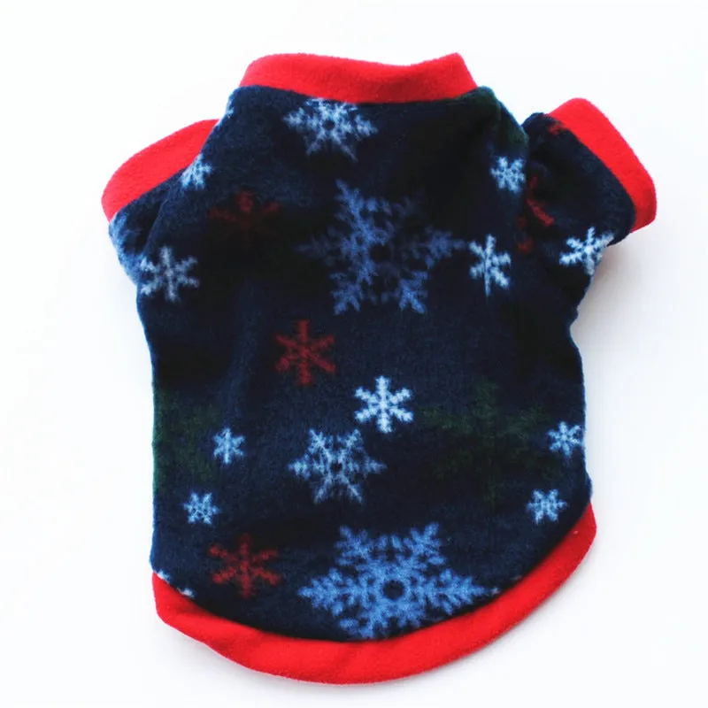 Christmas pet costume in fleece and cotton, available in multiple styles and sizes for small dogs and cats