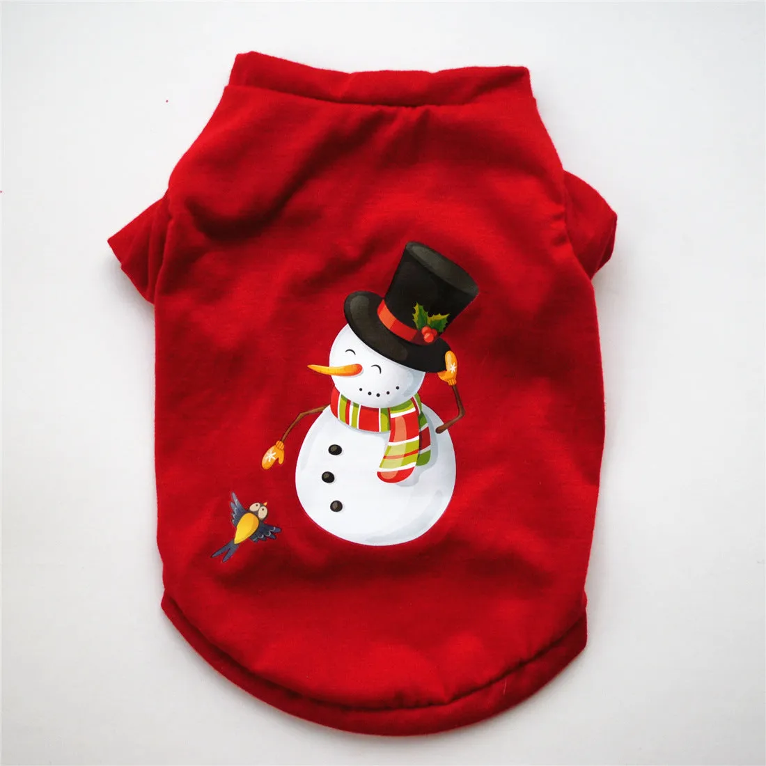 Christmas pet costume in fleece and cotton, available in multiple styles and sizes for small dogs and cats