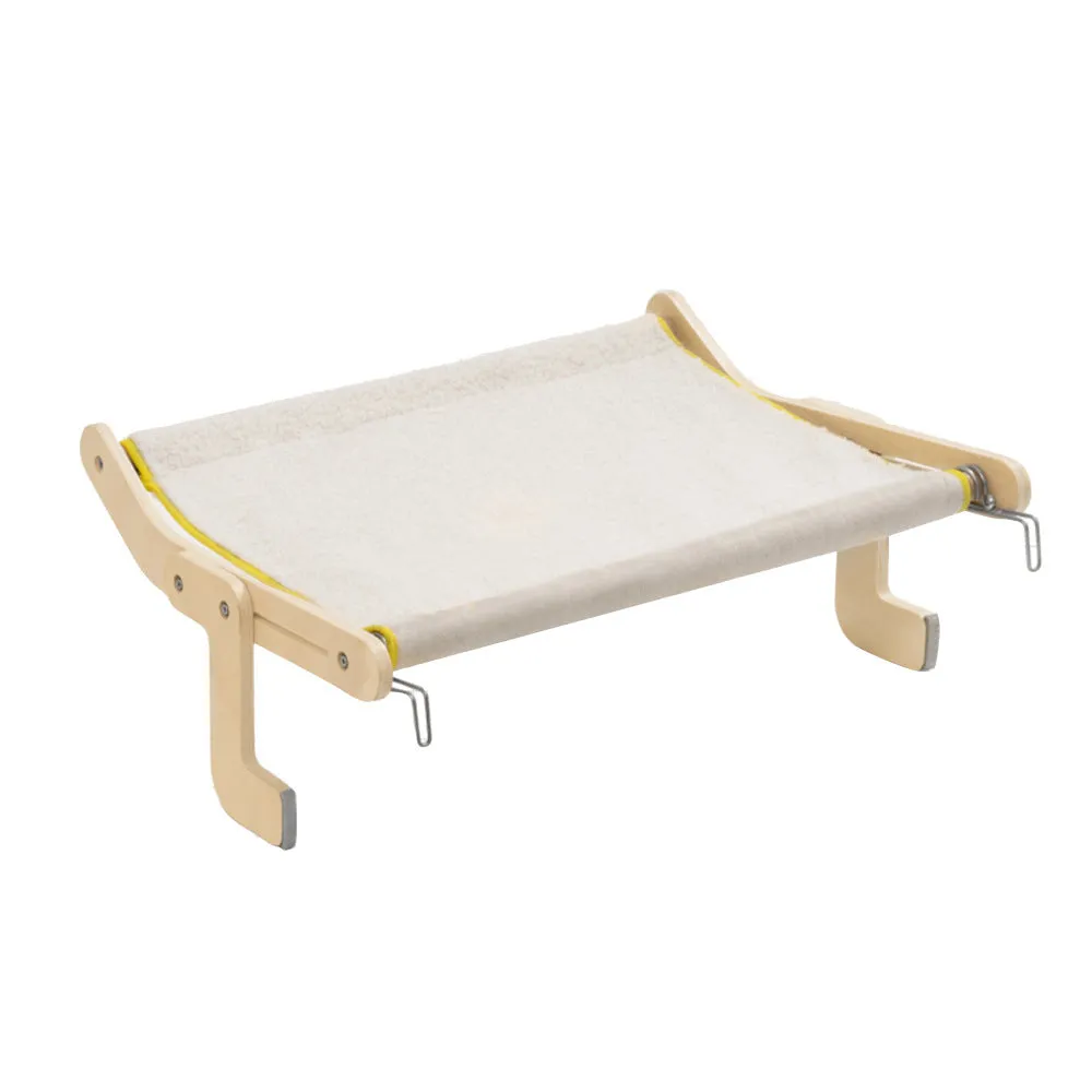 Wooden cat hanging bed in black and white colour 60x21.5x39.5cm