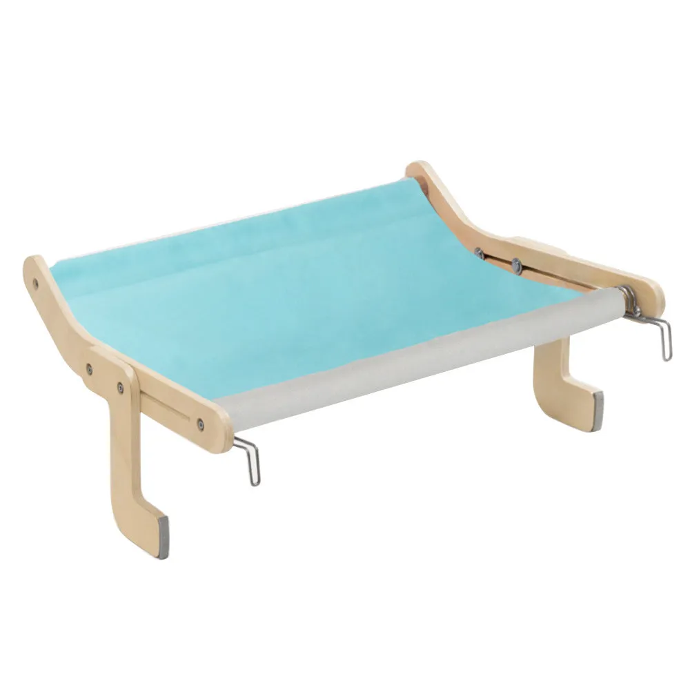 Wooden cat hanging bed in black and white colour 60x21.5x39.5cm