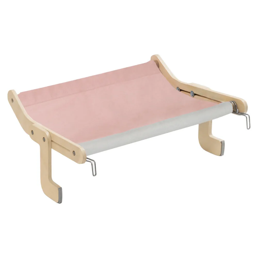 Wooden cat hanging bed in black and white colour 60x21.5x39.5cm