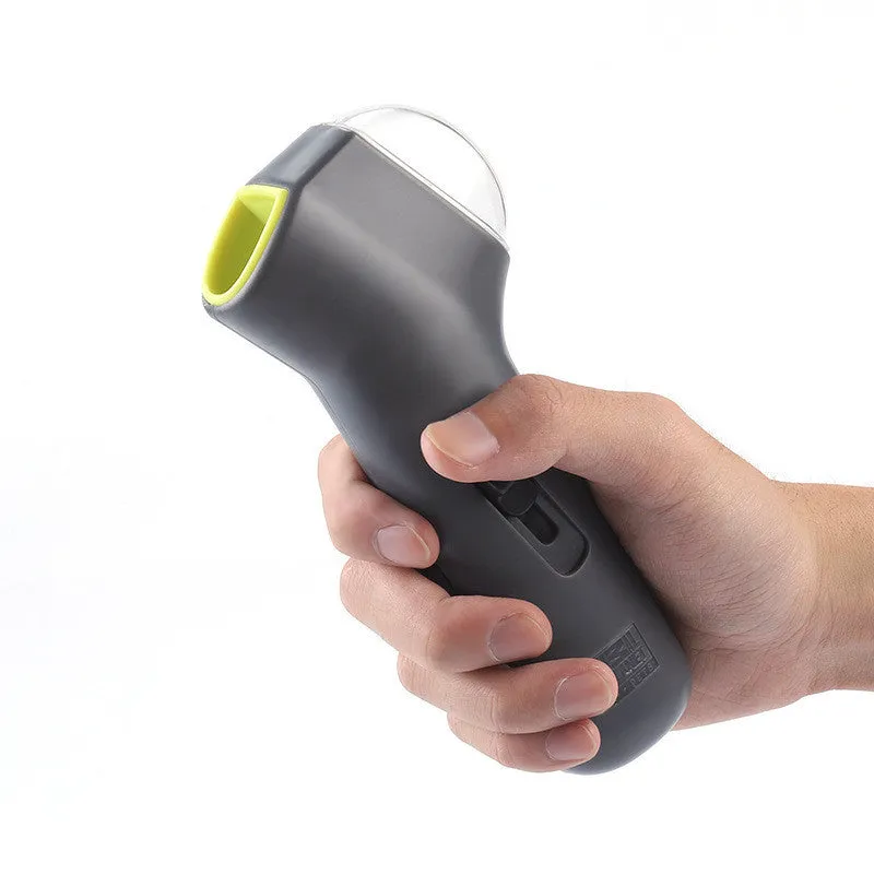 Grey Doggie Treat Launcher made from ABS and PP materials for interactive fetch play