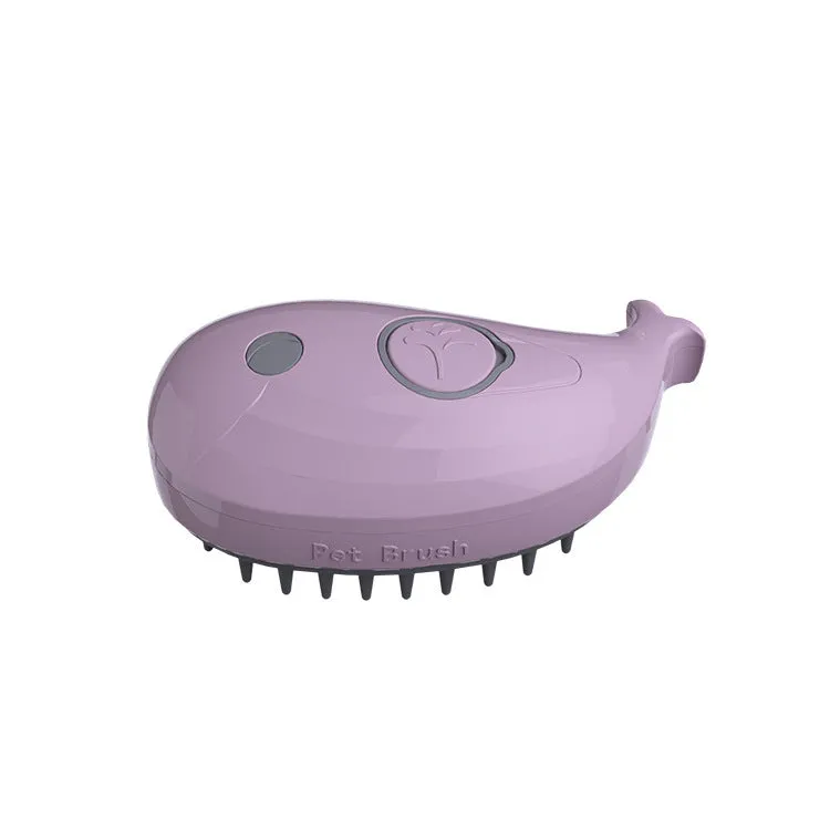 Three-in-one pet spray comb for dogs and cats in sky blue with ABS build and spray function