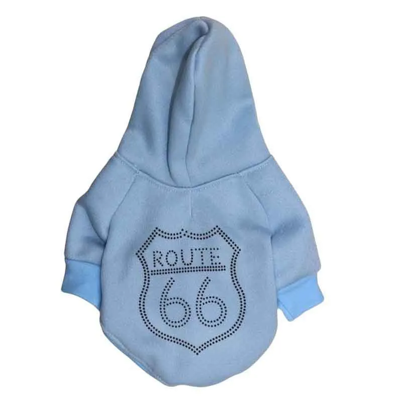 Drooling Dog pet fleece hoodie in black, casual style for small to medium dogs