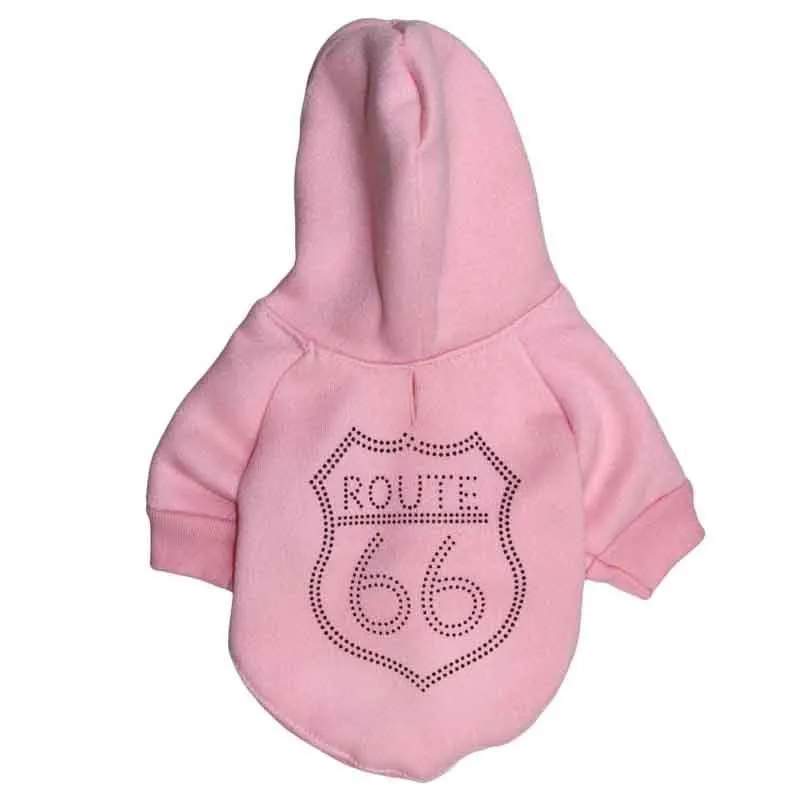 Drooling Dog pet fleece hoodie in black, casual style for small to medium dogs
