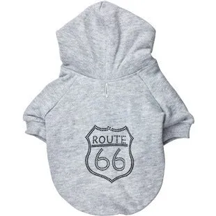 Drooling Dog pet fleece hoodie in black, casual style for small to medium dogs