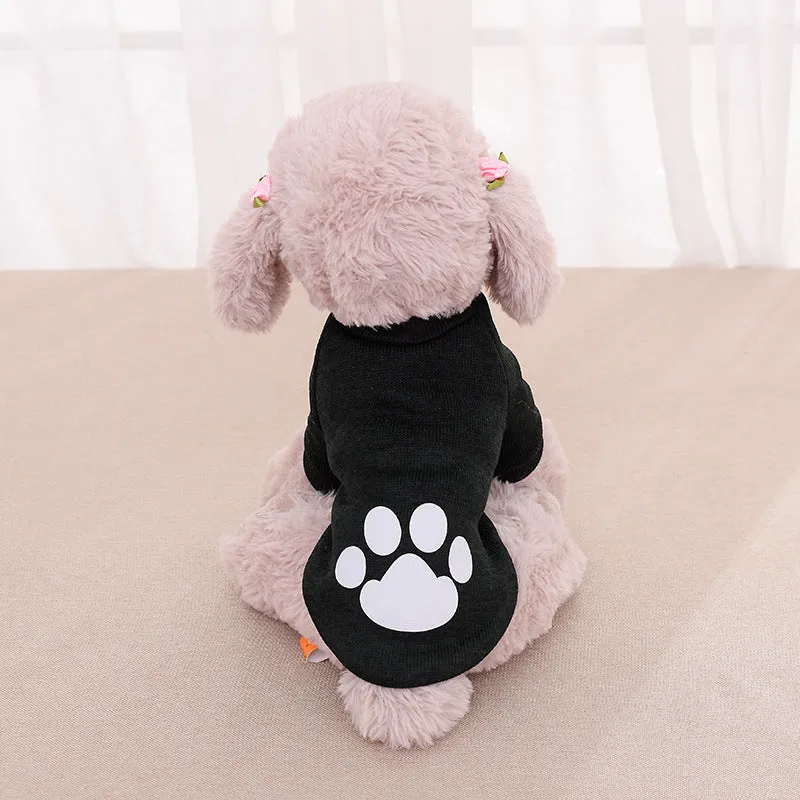 Two-legged wool dog sweater solid colour casual style available in multiple sizes