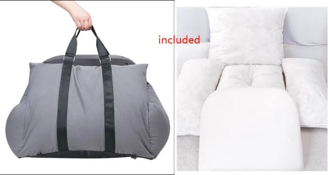 Pet car carrier in light grey with waterproof fabric and PP cotton cushion, 60x50x55cm