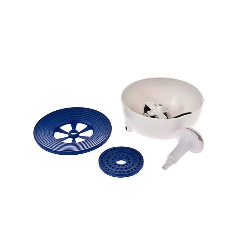 White ABS plastic automatic pet water fountain 20x20x15cm with low-noise pump