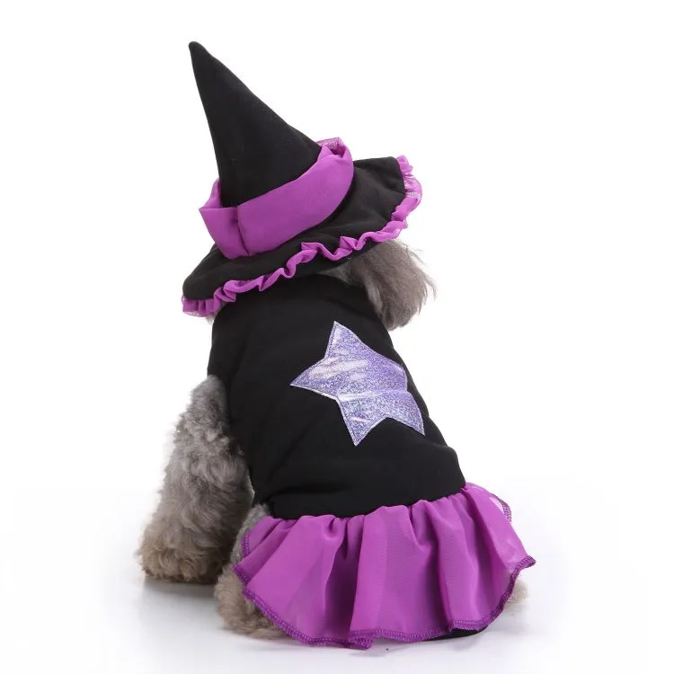 Halloween Christmas dog polyester transformation bodysuit costume in eight colours sizes S M L
