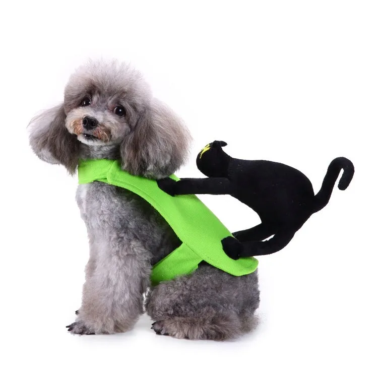 Halloween Christmas dog polyester transformation bodysuit costume in eight colours sizes S M L