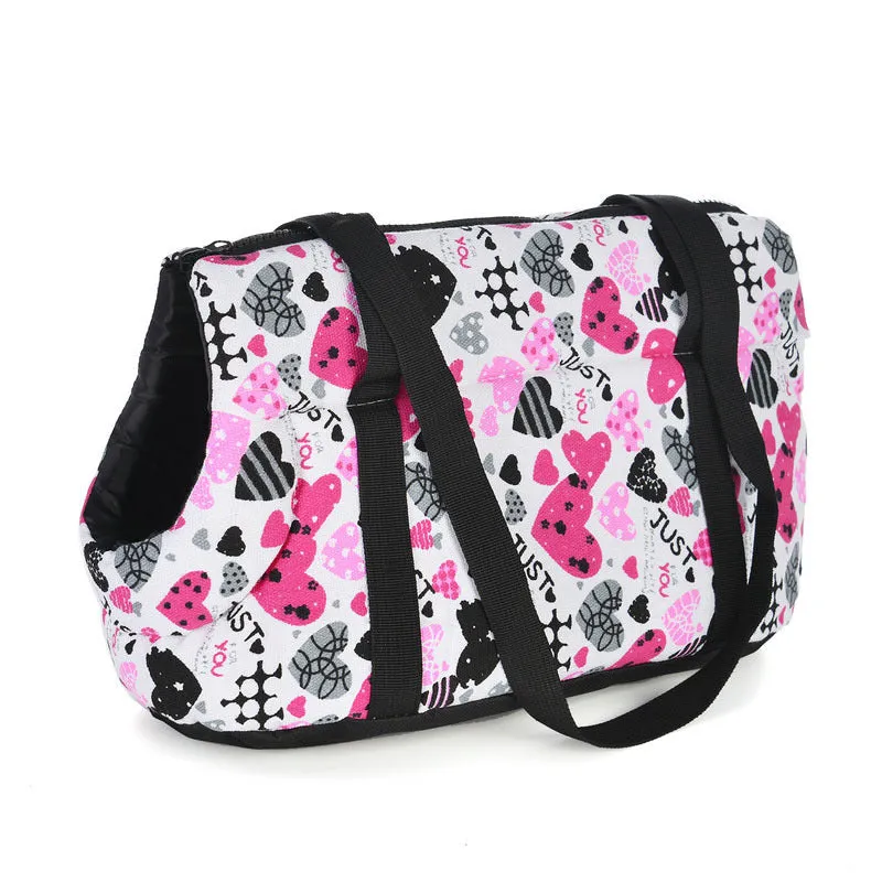 Outdoor travel pet backpack in non-woven fabric, small size, blue colour, for cats and small dogs