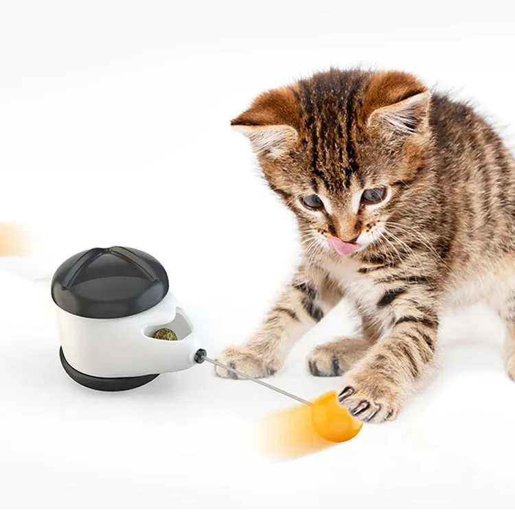 Balance swing car cat toy in plastic, available in multiple colours, self-moving swing action