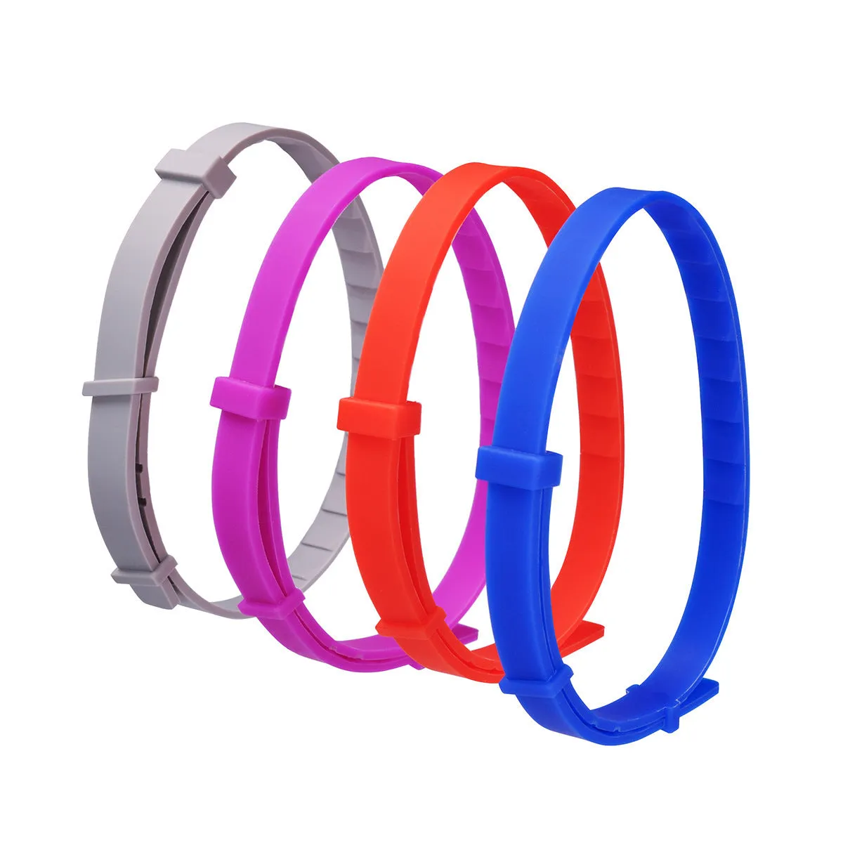 Anti-flea pet collar for cats and dogs, plastic construction in Rose Red colour
