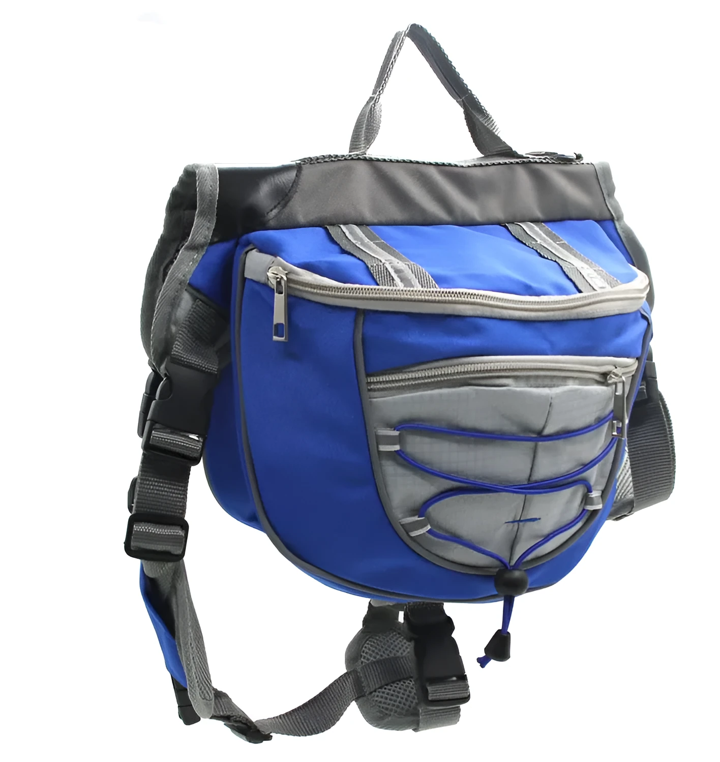 Nylon plaid pet carrier backpack for small dogs and cats in green colour