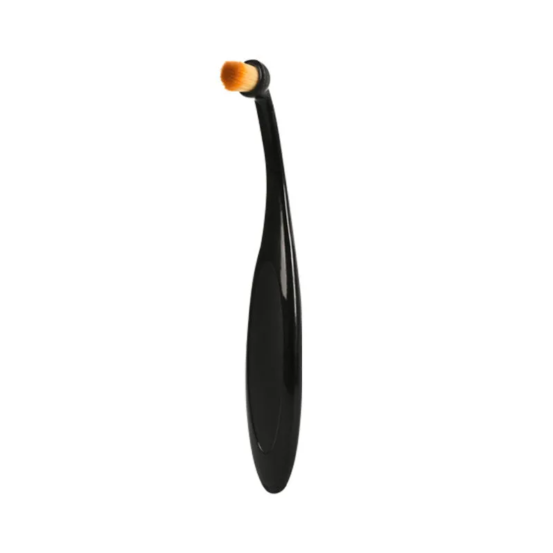 Black pet tear brush with soft fibre silk bristles for cat eye cleaning and tear stain removal