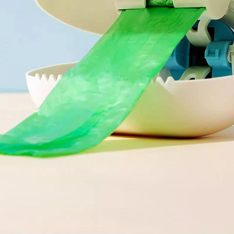 Cloud shape jaw dog pooper scooper with comfortable grip handle in white blue colour