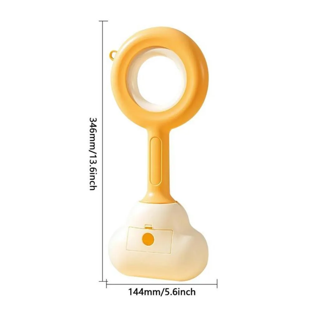 Cloud shape jaw dog pooper scooper with comfortable grip handle in white blue colour