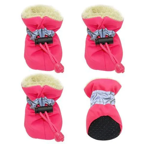 Dog shoes with anti-slip sole, black colour, size 1-7 for small to medium dogs paw protection
