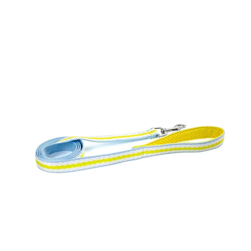 Y-shaped polyester dog harness with 1.4 metre walking rope in multiple colour options