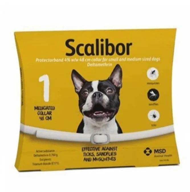 Large grey scalibor dog flea deworming collar made from mohair material for insect repellent use