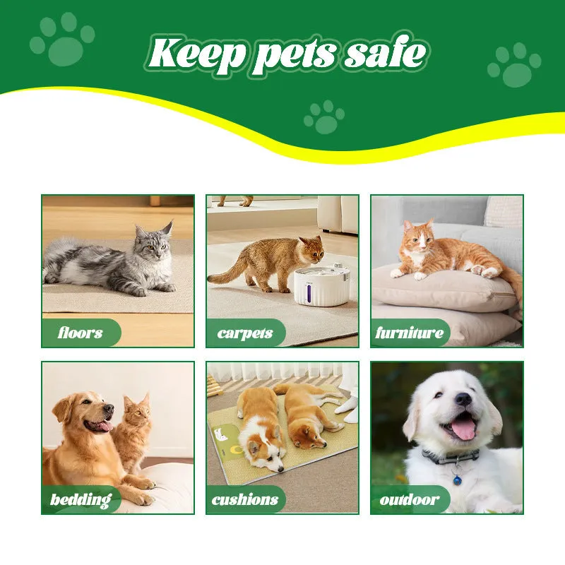 100ml dog cat in vitro pet skin itching spray with insecticide formula in a white bottle