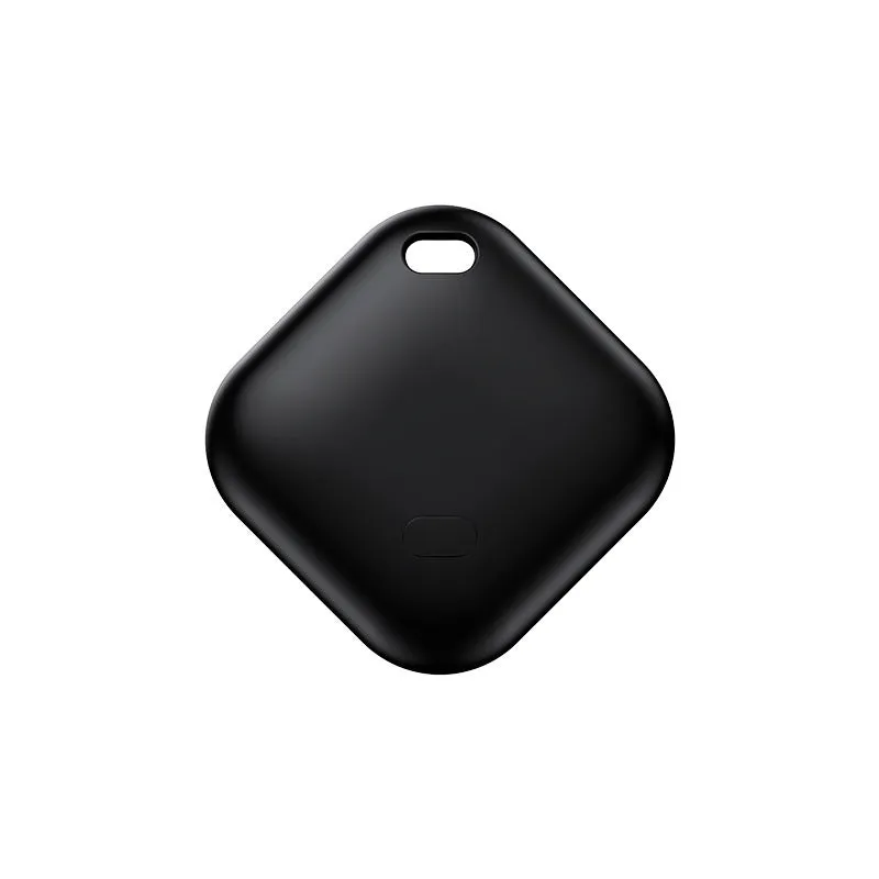 F02 pet tracking locator in black, 30x11mm, with lanyard, for Apple devices