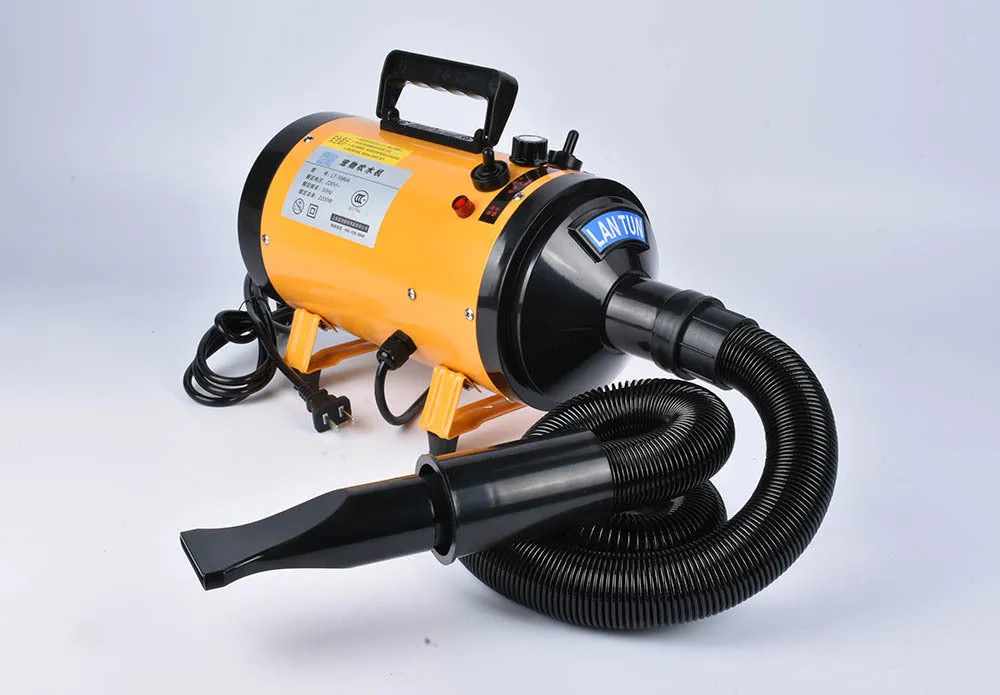 LT-1090A 2200W metal dog hair dryer water blower in black with power cord