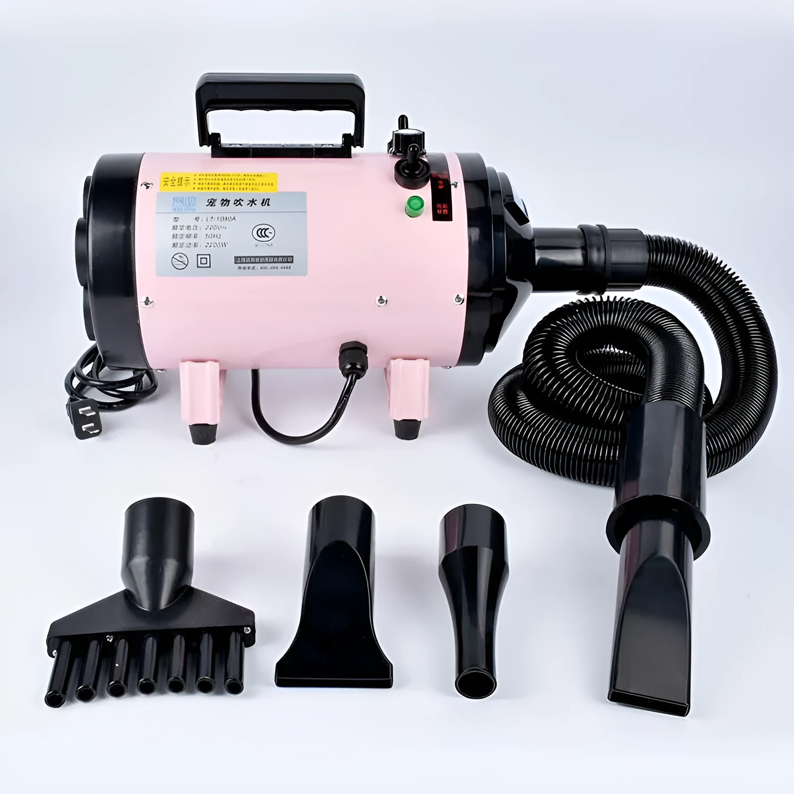 LT-1090A 2200W metal dog hair dryer water blower in black with power cord
