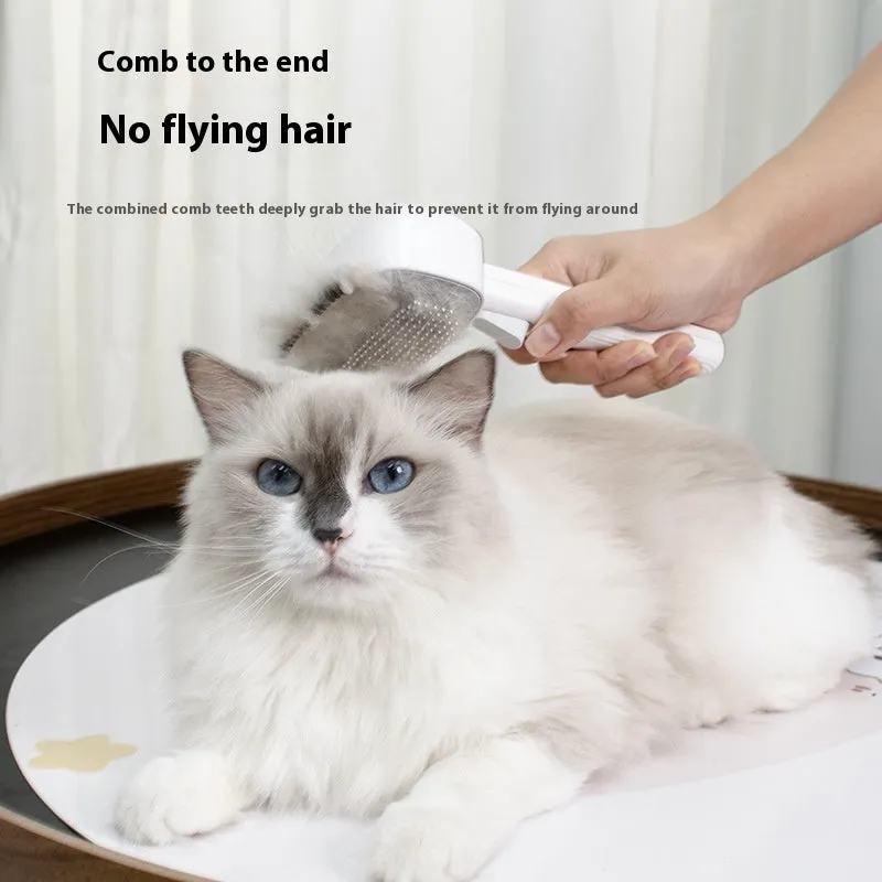 Pet comb in Mi Elegant White for cat and dog float hair cleaning and knot untying