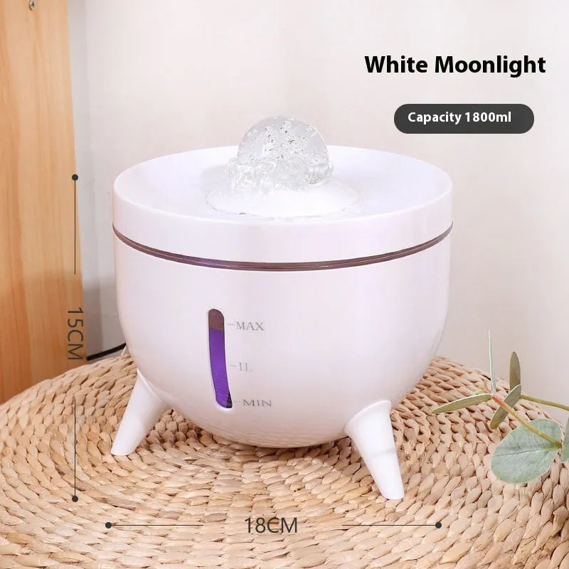 Crystal ball automatic circulating filter pet water dispenser 1800ml USB for cats