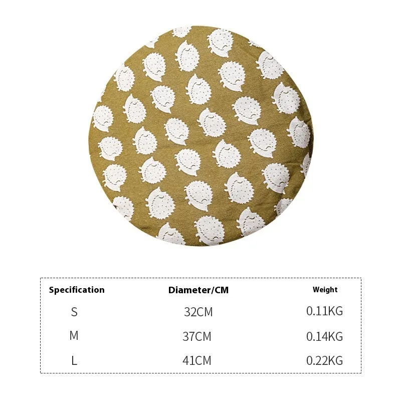 Woven cotton cat bed nest in grey, brown or green colours with optional cushion mat